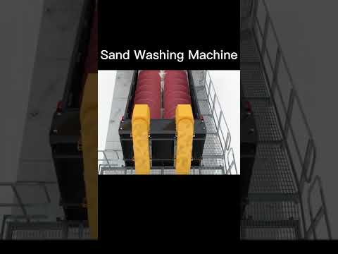 , title : 'Working principle of sand washing machine production line, #conecrusher #washingmachine'