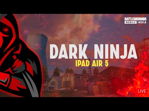 Dark Ninja IPad Air 5 BGMI Live Stream