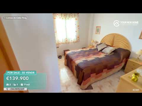 South-Facing 2 Bedroom Apartment with Pool Views in Lomas de Cabo Roig - Video