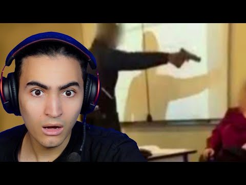 HE THREATENS HIS TEACHER WITH A GUN!! (The worst videos in school)