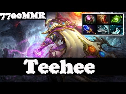 Dota 2 - Teehee 7700 MMR Plays Invoker Vol 3 - Ranked Match Gameplay!