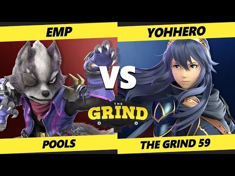 Smash Ultimate Tournament - EMP (Wolf) Vs. Yohhero (Lucina, Cloud) - The Grind 59 SSBU Pools B5 - WS