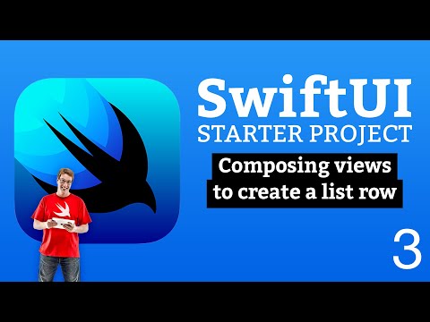 Composing views to create a list row - SwiftUI Starter Project 3/14 thumbnail