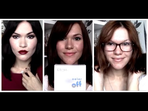 Обзор на смывку для краски Estel Color Off. Как смыть черную краску.