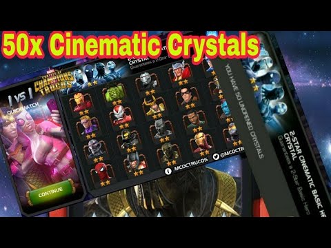 50x 2-Star Cinematic Crystals Opening | Marvel Contest of Champions