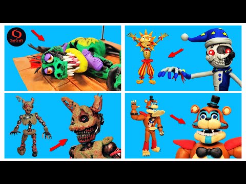 Making All Animatronics FNAF Security Breach with Clay