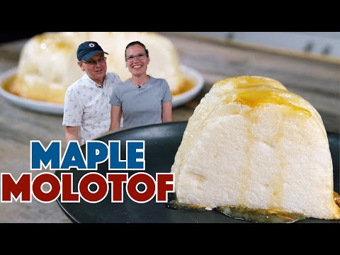 Maple Molotof Meringue Dessert Pudim de Claras Recipe - Glen And friends Cooking