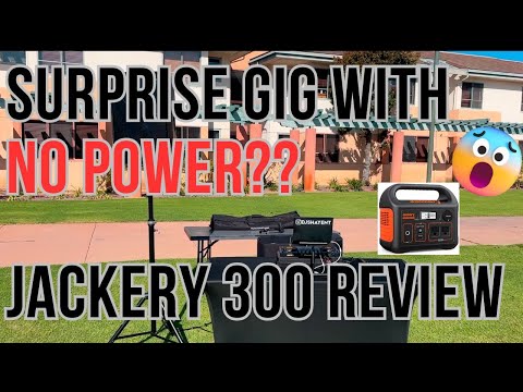 Hey DJ, Surprise - There's No Power! Jackery 300 Review - Can it Power a Whole Gig??