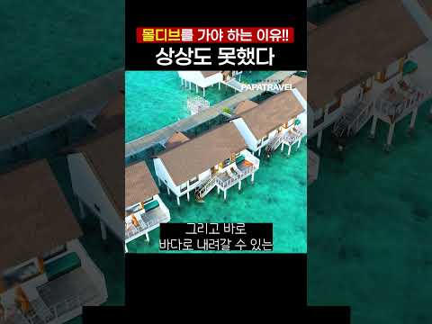 몰디브 워터빌라: 꿈의 바다 위 휴양지