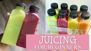 JUICE WITH ME | JUICING FOR BEGINNERS | MAKING ANTIOXIDANTS AND ANTI-INFLAMMATORY JUICES