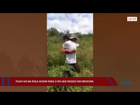 Filho vai na roça avisar para o pai que passou em Medicina 25 02 2022