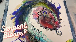 Serpent Bloom or Dragon? Bloom Swipe~Fluid Art