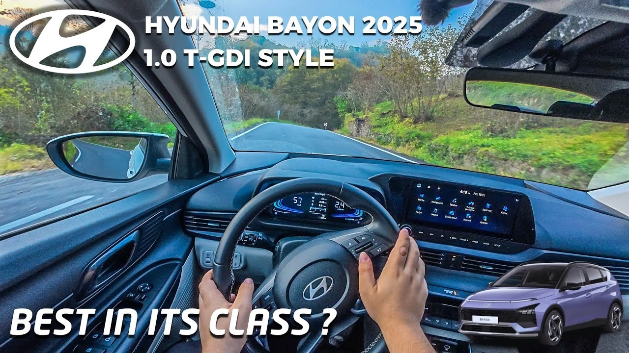 2025 Hyundai Bayon Style 1.0 T-GDI | Full POV Test (Interior, Lane Assist, Country Road) | 4K