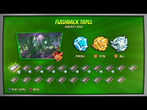 Crash Bandicoot 4 - 106% Walkthrough, Part 45: Subject #218 (Platinum Flashback Relic)