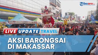 Aksi Barongsai Warnai Jappa Jokka Cap Go Meh Makassar