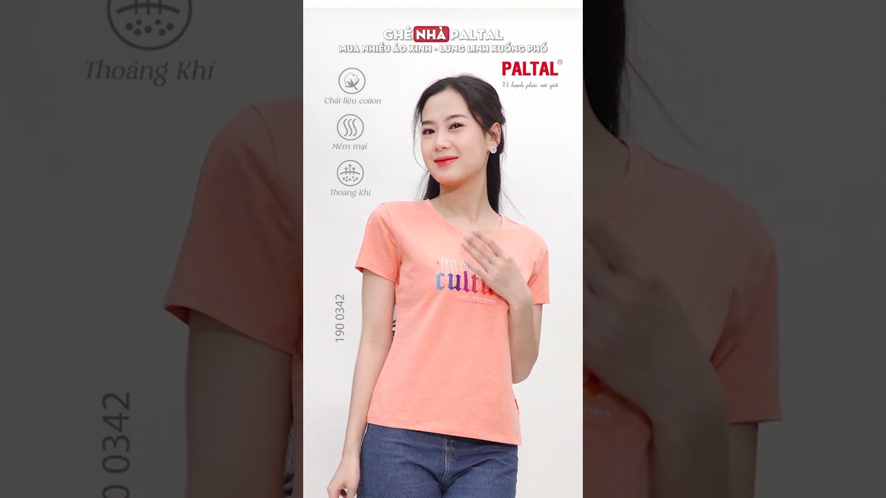 Áo thun nữ form suông chất cotton siêu mát 190p 0342