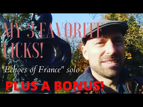 My 3 favorite licks + BONUS! Echoes of France - Django Reinhardt version - Dario Napoli