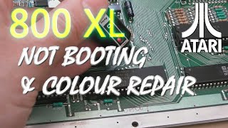Atari 800 XL Not Booting & Colour Problem Repair