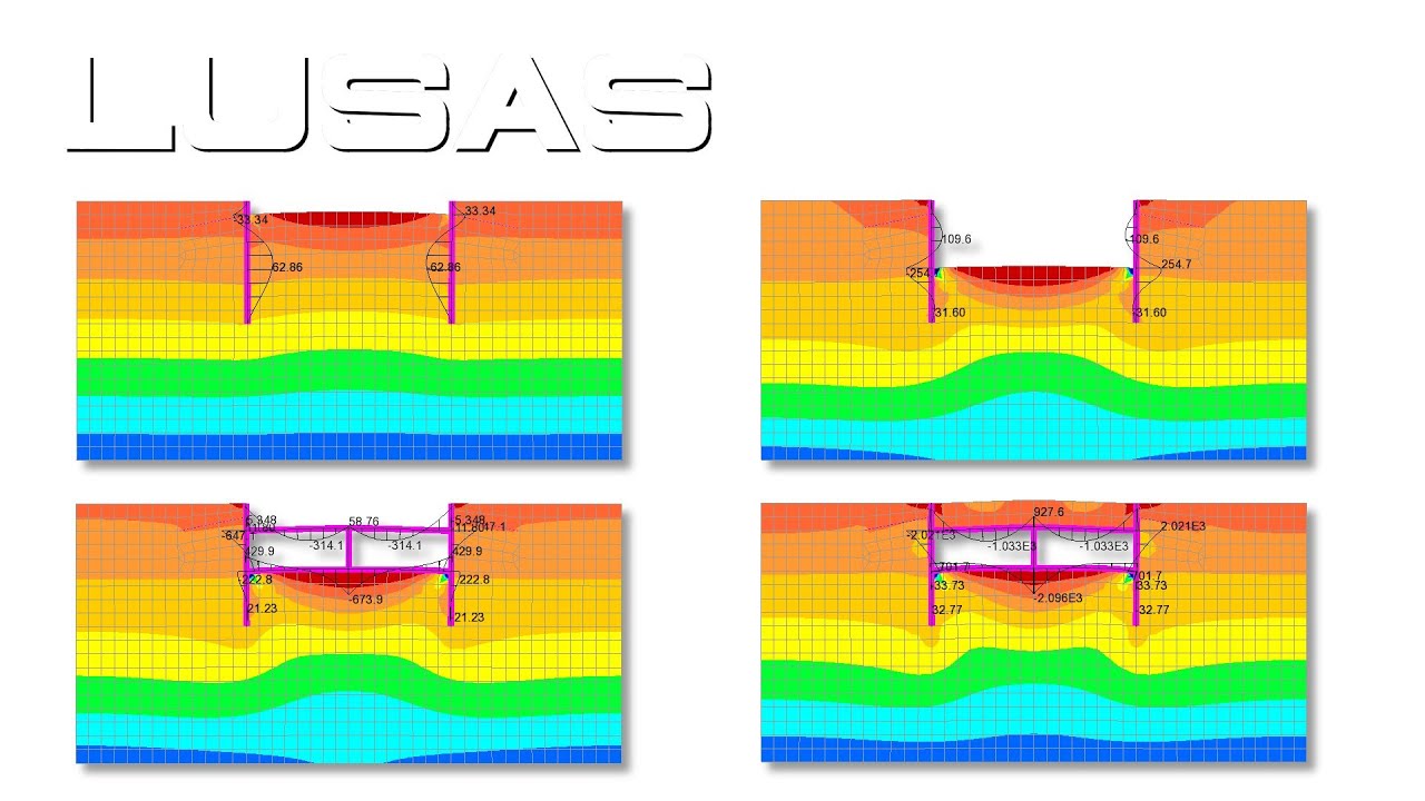 Cut and cover tunnel modelling using LUSAS