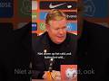 Koeman is lyrisch over Wout Weghorst ? #oranje