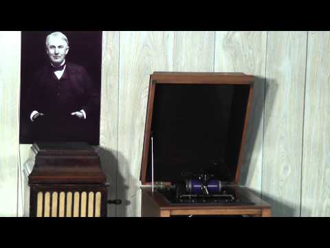 Edison blue amberol cylinder 1878 - Jolly Fellows Waltz by Sousa's Band