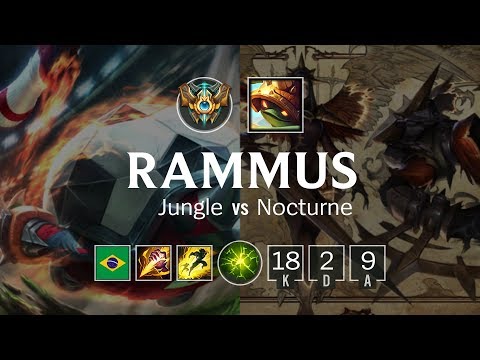 Rammus Jungle vs Nocturne - BR Challenger Patch 8.21
