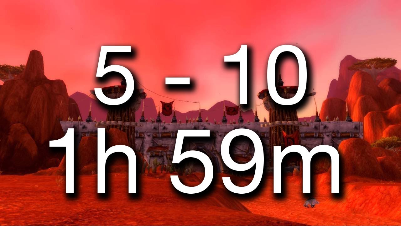 Classic WoW Live Stresstest (Part 2/2): Orc Warlock lvl 10 in 1h 59min 54sec