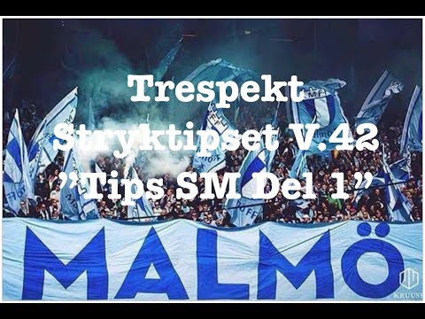 Trespekt Stryktipset Vecka 42 "Tips SM Del 1"