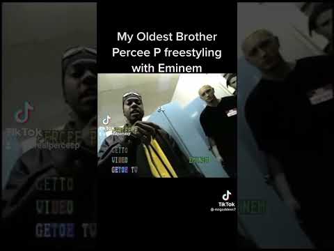 Throwback footage of Percee P and Eminem spitting bars!!
