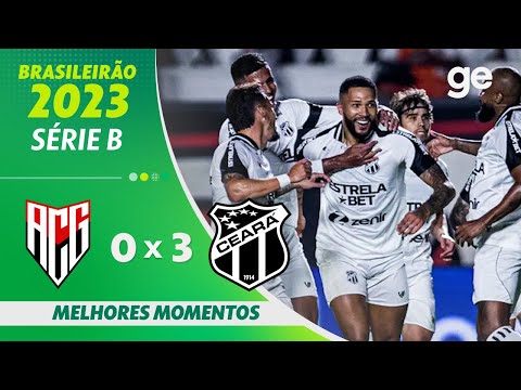 Gols e lances de Atlético-GO x Ceará