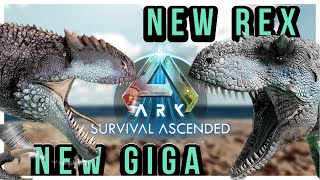 PALEO ARK EVOLUTION | The BEST Rex and Giga MOD | COMPARISON | Crossplay