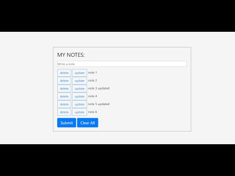 Simple Note App In Javascript With Source Code Source Code Projects