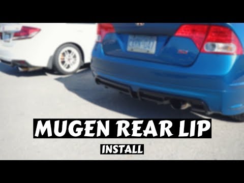 Rear Lip Install - Civic Si