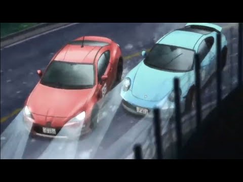 【MF GHOST 2nd Season】Kanata Katagiri strikes Jackson Taylor (GT86 Vs. 911 GTS)