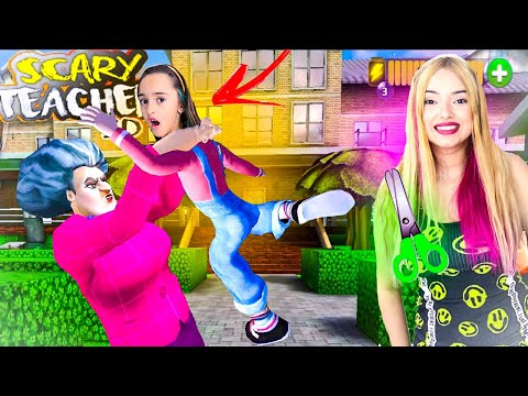 THE EVIL TEACHER CAUGHT BELINHA AND WE CUT HER FAVORITE DRESS - SCARY TEACHER