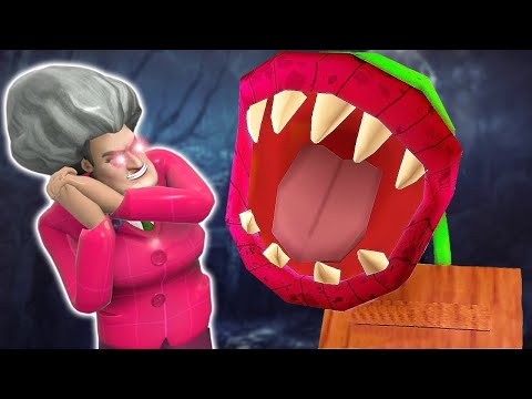 THE CARNIVOROUS PLANT ATE THE EVIL TEACHER IN THE HALLOWEEN CHALLENGE!! (Scary Teacher)