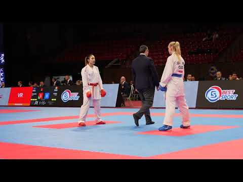 Yerevan 2025 // Semifinal FEMALE KUMITE +55 KG: GORANOVA IVET (BULGARIA) vs BITSCH MIA (GERMANY)