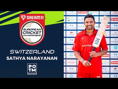 POTM: S.Narayanan - Group D, Match 6 - SUI vs ROM | Highlights | Dream11 ECC, 2022 | ECC22.078
