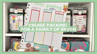 Cruise Packing List for a Family of Seven!