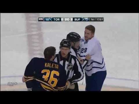 McLaren Fights Scott - Maple Leafs vs. Sabers - Mar/21/2013