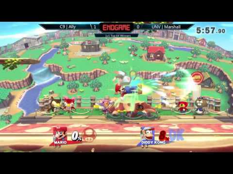 ENDGAME 1v1 Top 64 – C9 l Ally (Mario) vs. UNV l Marshall (Diddy Kong)