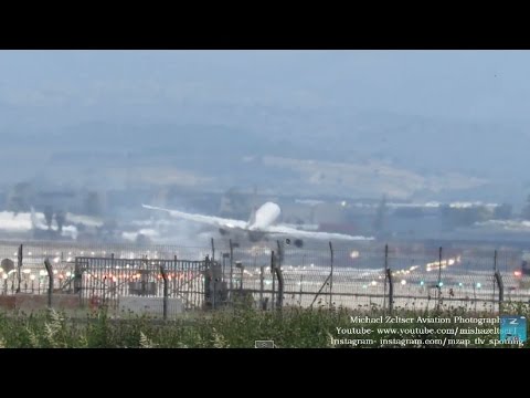 Crosswind Landing | Bad Landing Russian Government Tupolev Tu-214 | Canon PowerShot SX 60 HS