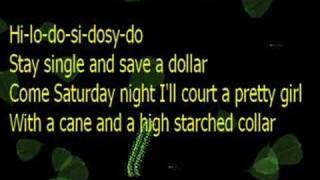 A cane and a high starched collar [with lyrics]