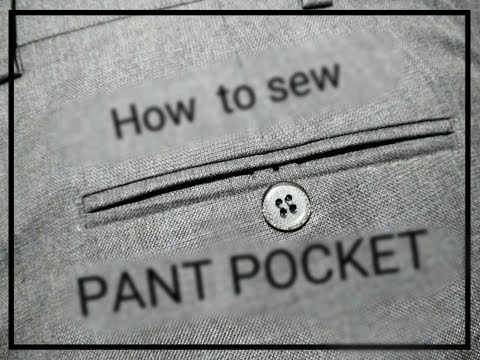 How to sew double welt pocket Video