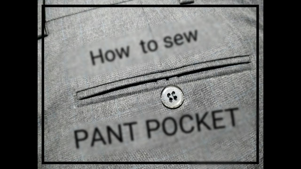 How to sew double welt pocket