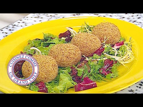 Chèvre chaud pané aux noix