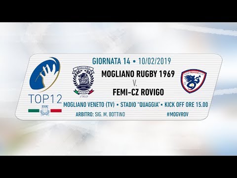 TOP12 2018/19, Giornata 14 - Mogliano Rugby 1969 v Femi-CZ Rovigo