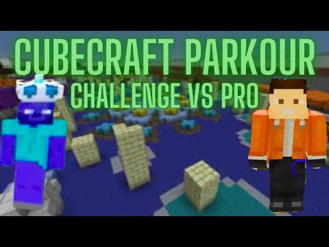 Minecraft Bedrock Cubecraft PARKOUR Challenge VS PRO