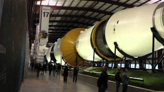 preview picture of video 'NASA's moon rocket in Houston Texas the Saturn V or 5'