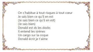 Christophe Maé - Donald Dans Les Docks Lyrics